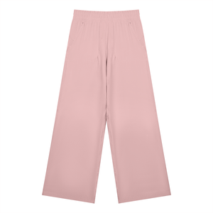 STILL. Women's High Waisted Wide Leg Yoga Pants in Pink