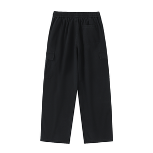 Still. Drawstring Waist Straight Leg Cargo Pants