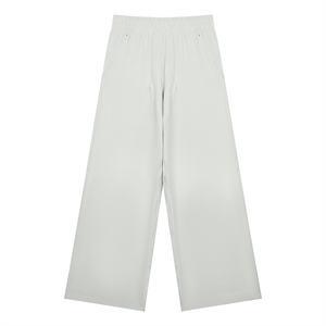 STILL. Women's High Waisted Wide Leg Yoga Pants in Light Grey