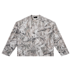 STILL. Unisex Tree Camo Waffle Long Sleeve T-Shirt in Tree Camo