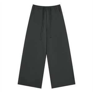 STILL. Men's Loose Straight Leg Pants in Dark Grey