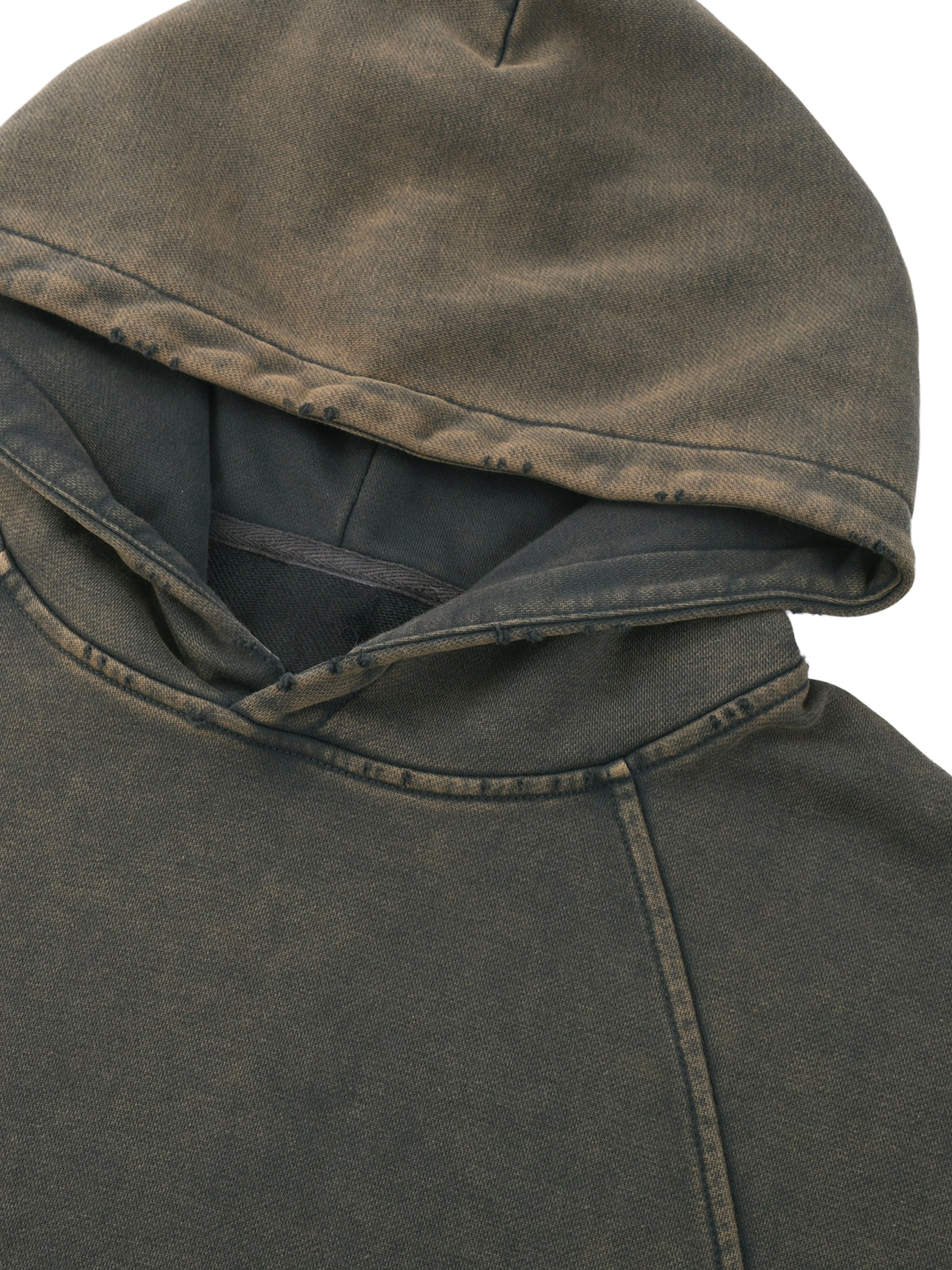Vintage Washed Frayed-Hem Hoodie image 1