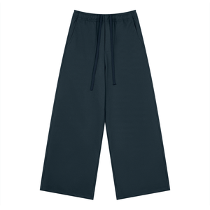 STILL. Men's Loose Straight Leg Pants in Navy Blue