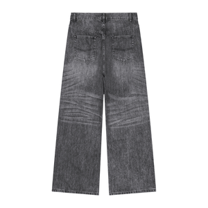 STILL. Men's Pleated Wide Leg Jeans, additional view