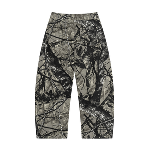 STILL. Unisex Tree Camo Barrel Leg Pants, additional view