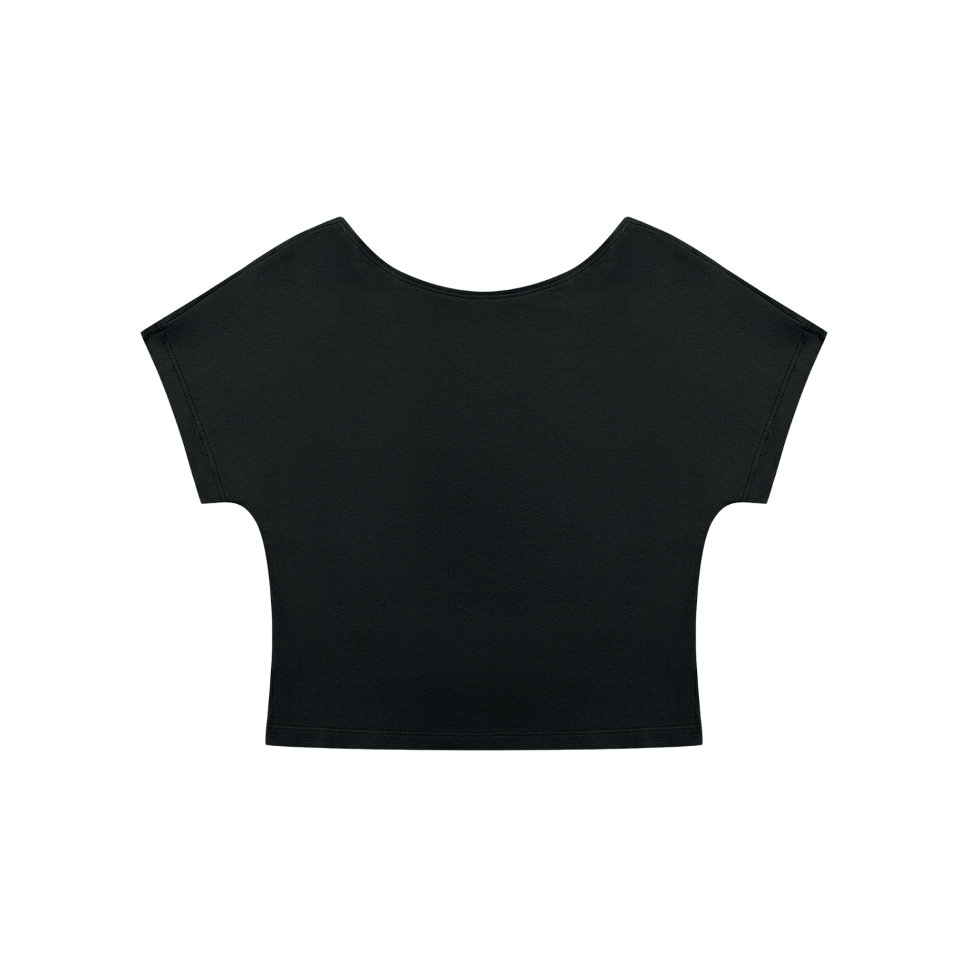 STILL. Women's Open Back Top — cropped stretch-cotton open back top