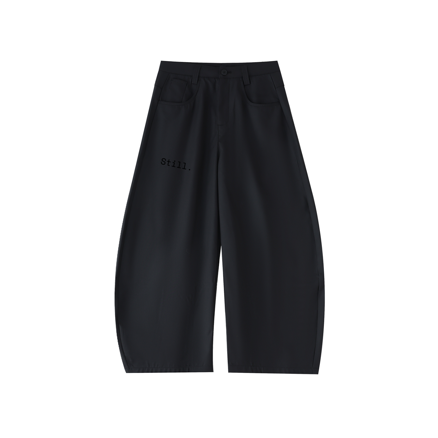 Still. Essential Barrel Dress Pants, front view