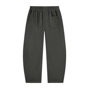 STILL. Vintage Wash Barrel Leg Sweatpants — washed cotton barrel leg sweatpants