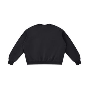 STILL. Boxy Vintage Wash Sweatshirt — garment-washed cotton crewneck