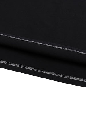 Streetwear Contrast-Stitched Cotton T-Shirt image 8