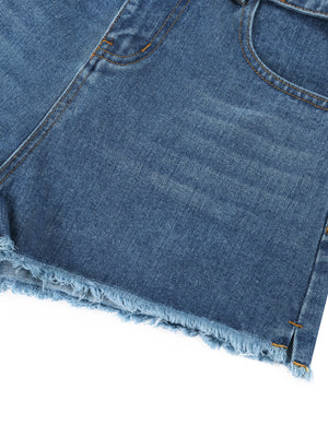 STILL. Women's High Rise Denim Shorts, additional view