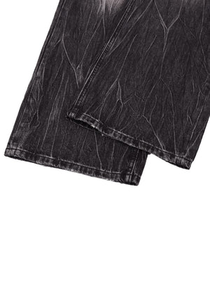 STILL. Men's Vintage Wash Wide Leg Jeans, additional view