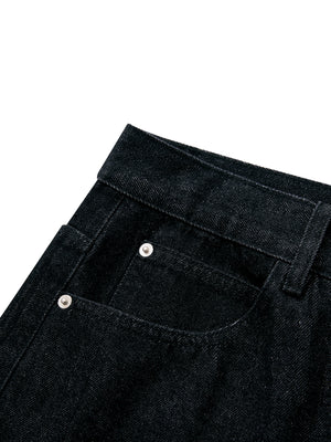 STILL. Men's Button Fly Wide Leg Jeans, additional view