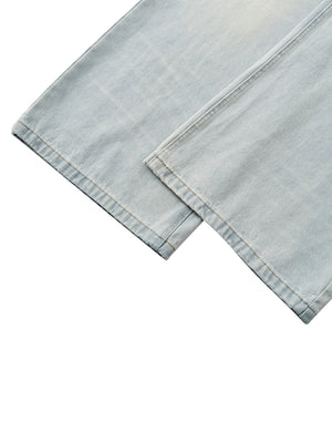 STILL. Men's Light Wash Wide Leg Jeans, additional view