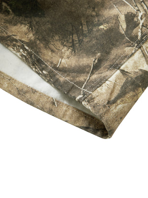 STILL. Men's Tree Camo Shorts, detail view