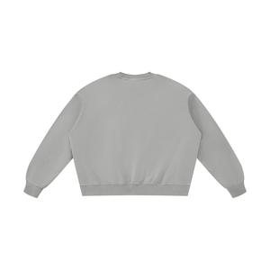 STILL. Boxy Vintage Wash Sweatshirt — garment-washed cotton crewneck