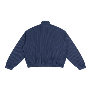 STILL. Striped Zip Track Jacket — lightweight striped track jacket