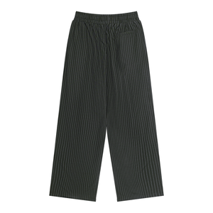 STILL. Striped Pleated Pants — lightweight striped trousers