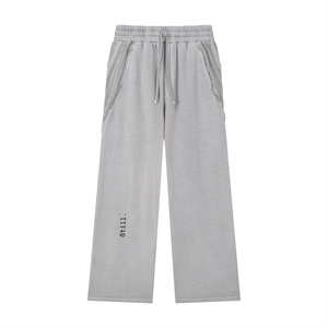 Snow Washed Tape Raw Edge Sweatpants image 8