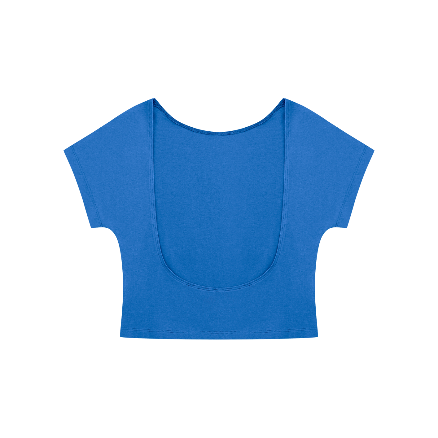 STILL. Women's Open Back Top — cropped stretch-cotton open back top