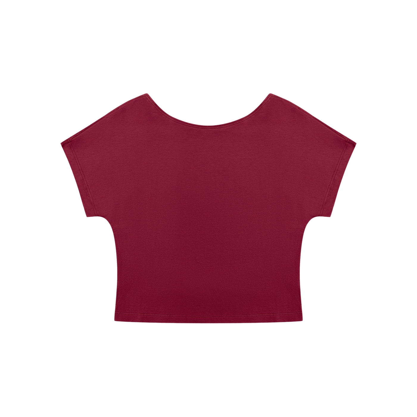 STILL. Women's Open Back Top — cropped stretch-cotton open back top