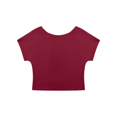STILL. Women's Open Back Top — cropped stretch-cotton open back top