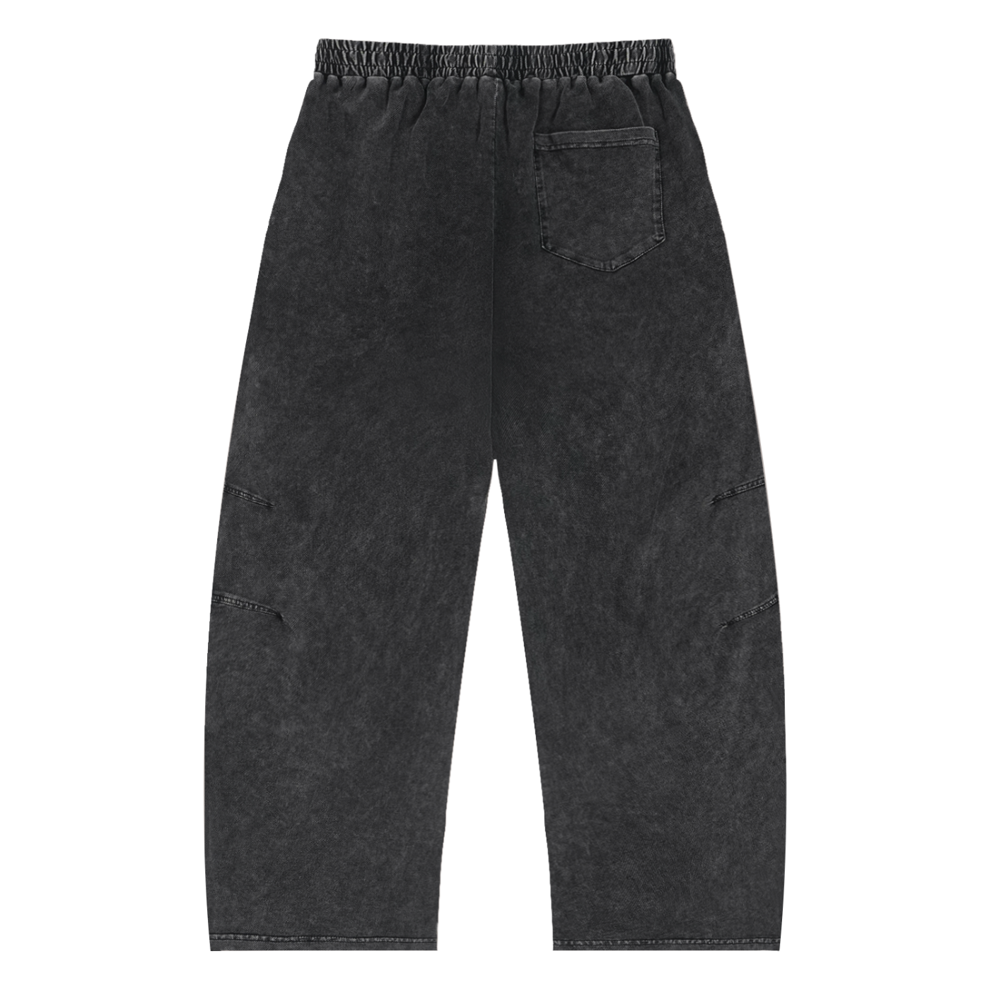 Snow Wash Drawstring Cotton Pants image 1