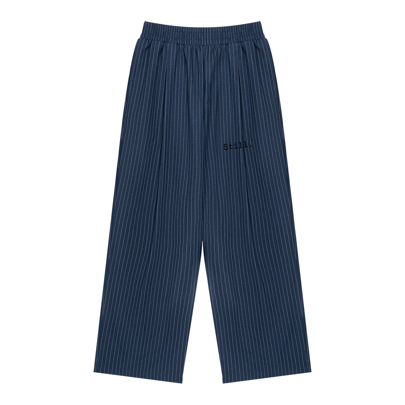 STILL. Striped Pleated Pants — lightweight striped trousers