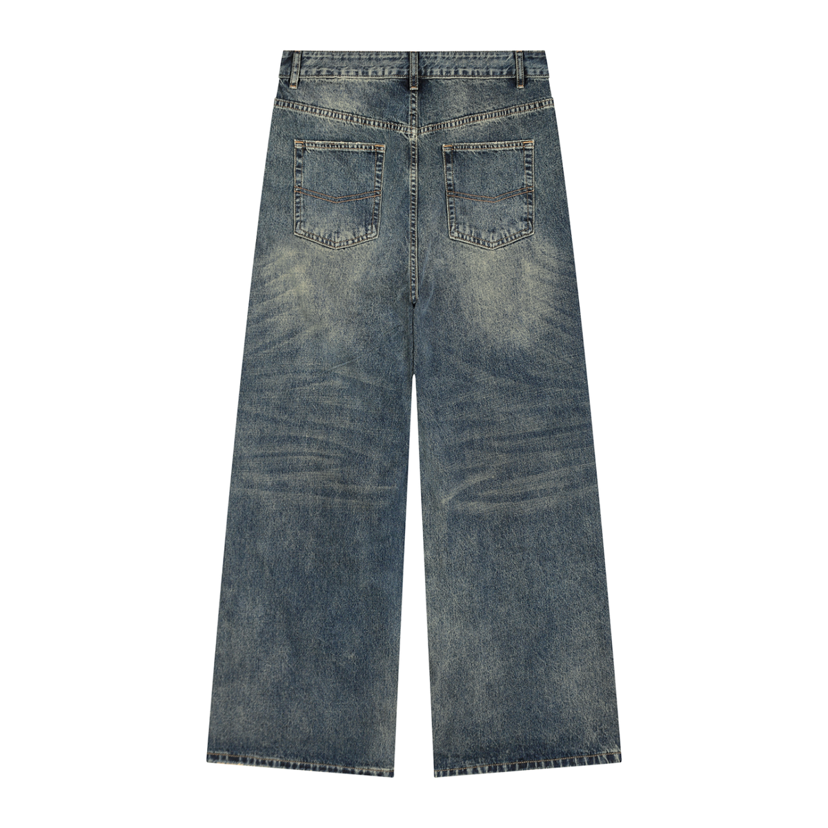 STILL. Men's Pleated Wide Leg Jeans, additional view