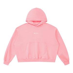 STILL. Boxy Vintage Wash Hoodie — garment-washed cotton hoodie