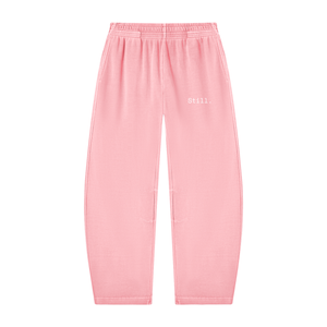 STILL. Vintage Wash Barrel Leg Sweatpants — washed cotton barrel leg sweatpants
