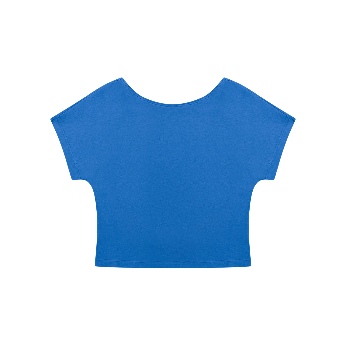 STILL. Women's Open Back Top — cropped stretch-cotton open back top