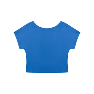 STILL. Women's Open Back Top — cropped stretch-cotton open back top