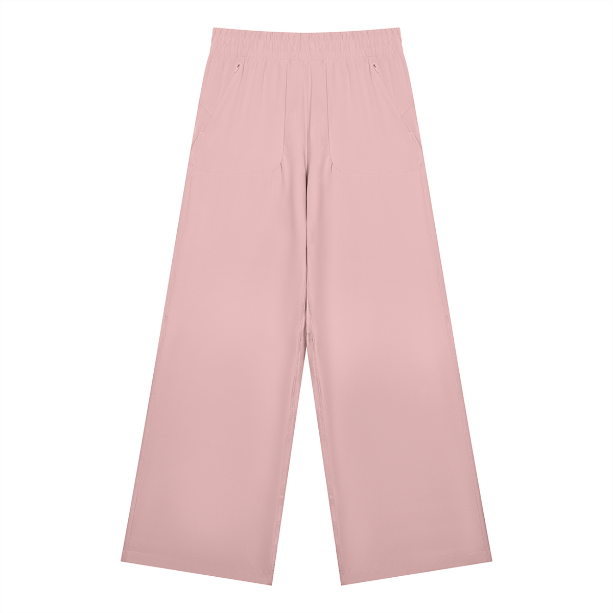 STILL. Women's High Waisted Wide Leg Yoga Pants in Pink