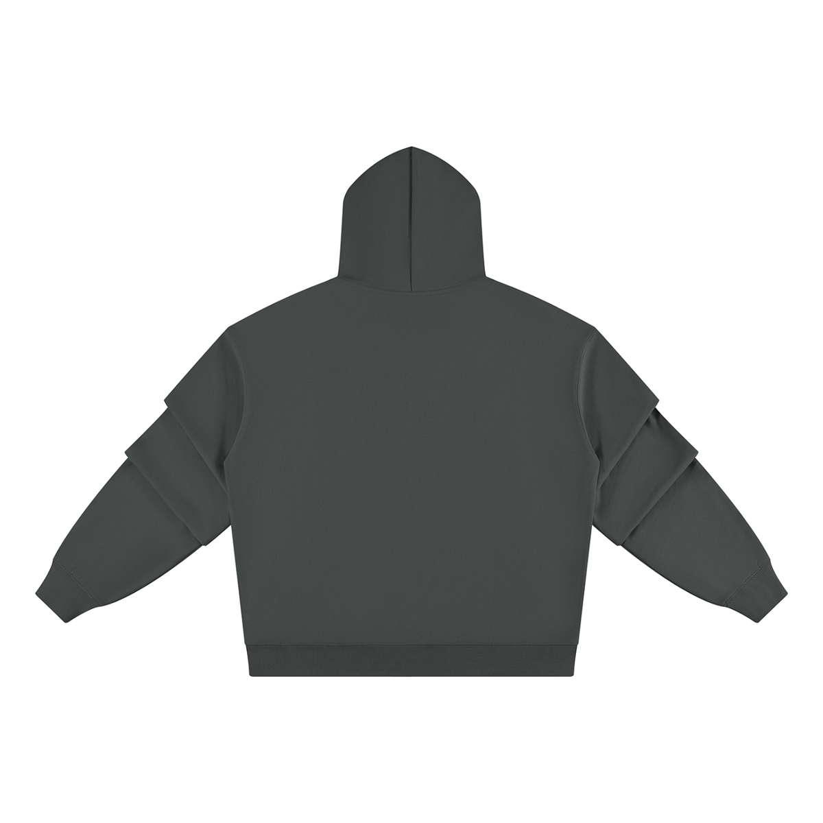 STILL. Heavyweight Ruched Sleeve Hoodie — 420 gsm fleece hoodie