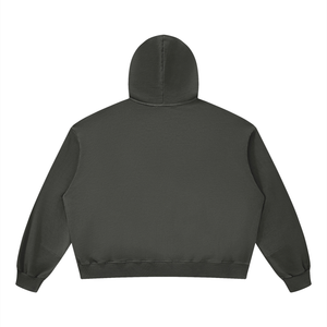 STILL. Boxy Vintage Wash Hoodie — garment-washed cotton hoodie