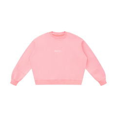 STILL. Boxy Vintage Wash Sweatshirt — garment-washed cotton crewneck