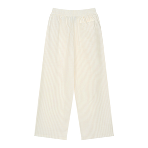 STILL. Striped Pleated Pants — lightweight striped trousers