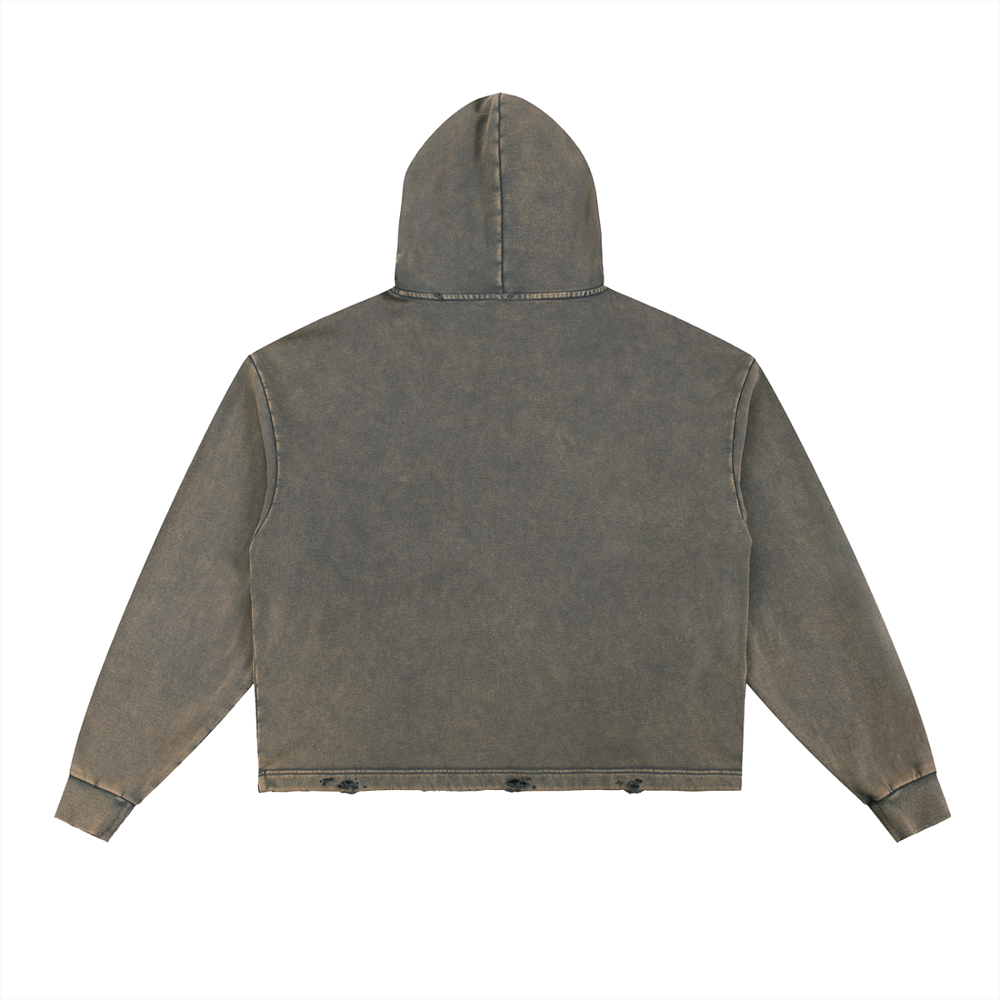 Distressed Boxy Hoodie