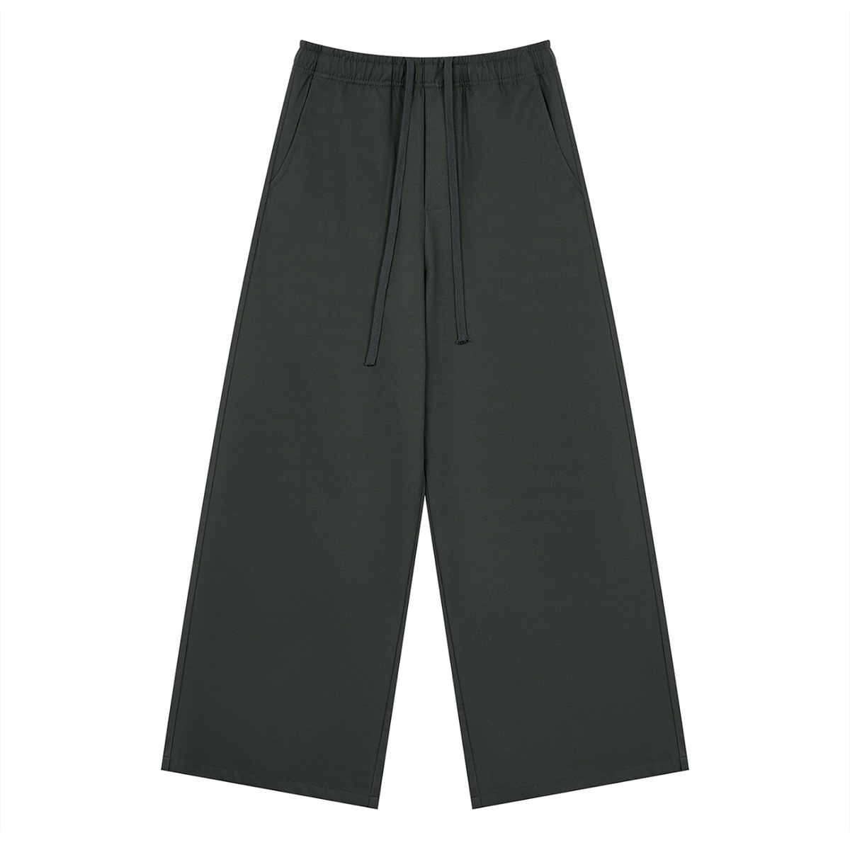 STILL. Men's Loose Straight Leg Pants in Dark Grey
