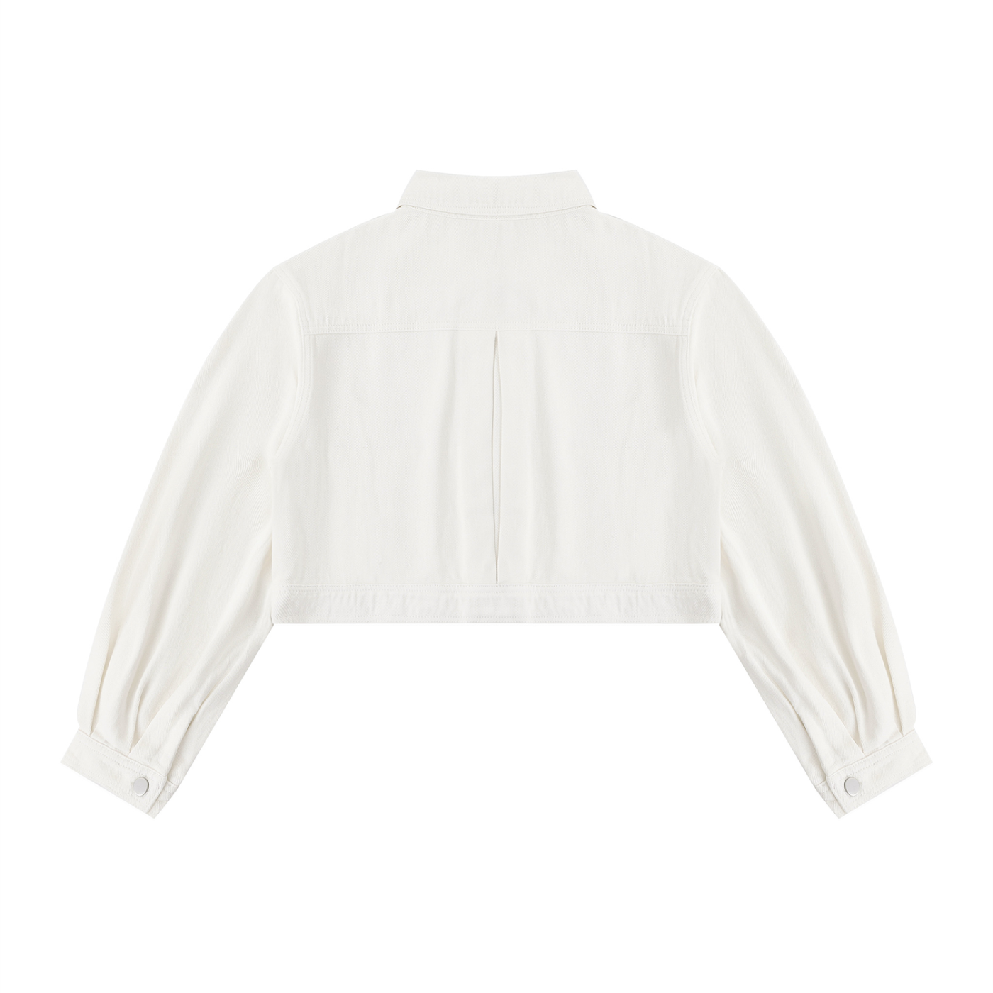 STILL. Women's Crop Denim Jacket — heavyweight cotton crop denim jacket