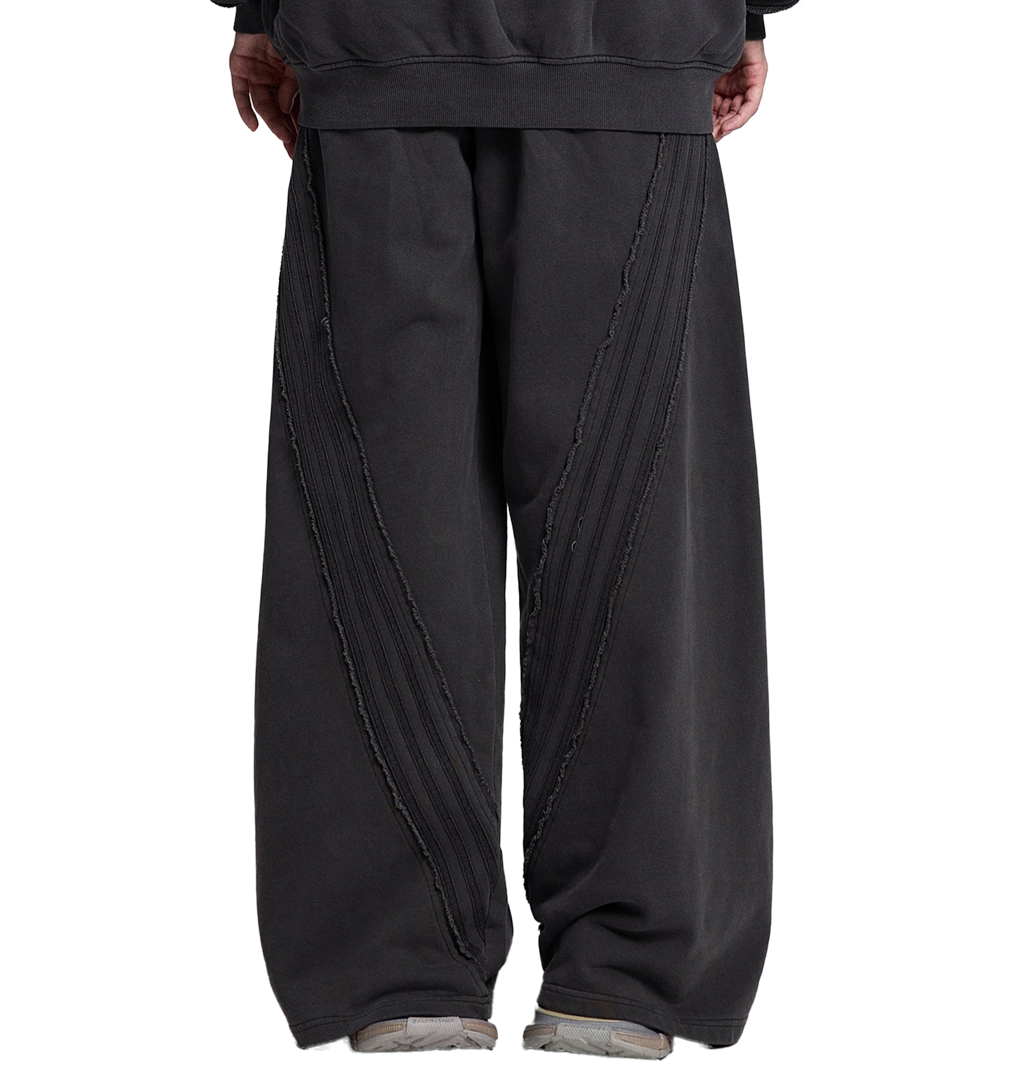 Snow Washed Tape Raw Edge Sweatpants image 1