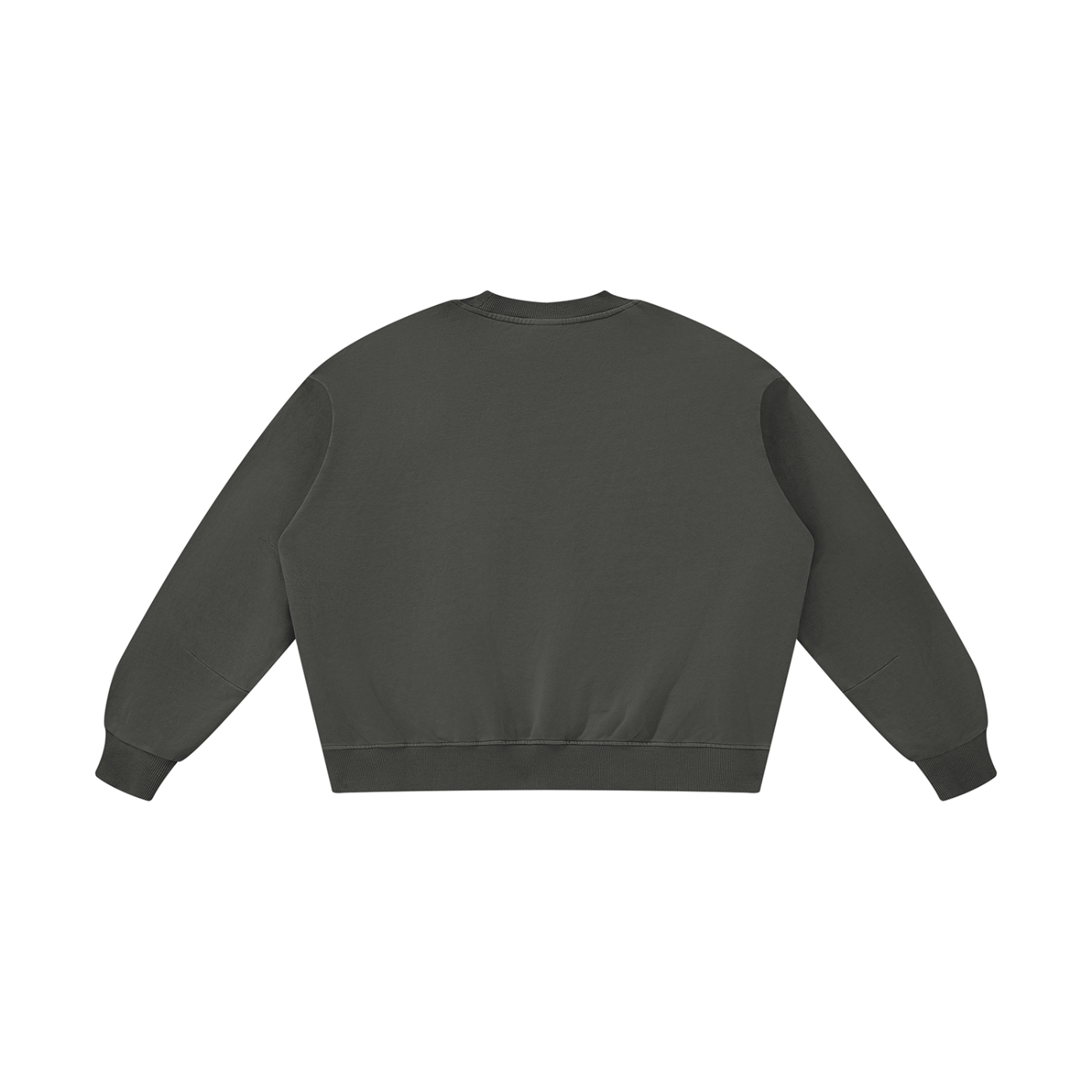 STILL. Boxy Vintage Wash Sweatshirt — garment-washed cotton crewneck