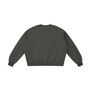STILL. Boxy Vintage Wash Sweatshirt — garment-washed cotton crewneck
