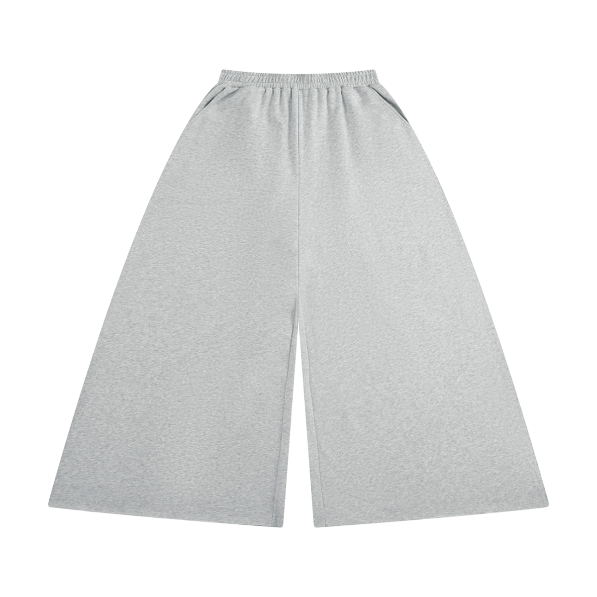 STILL. Women's Raw Edge Wide Leg Sweatpants in Grey