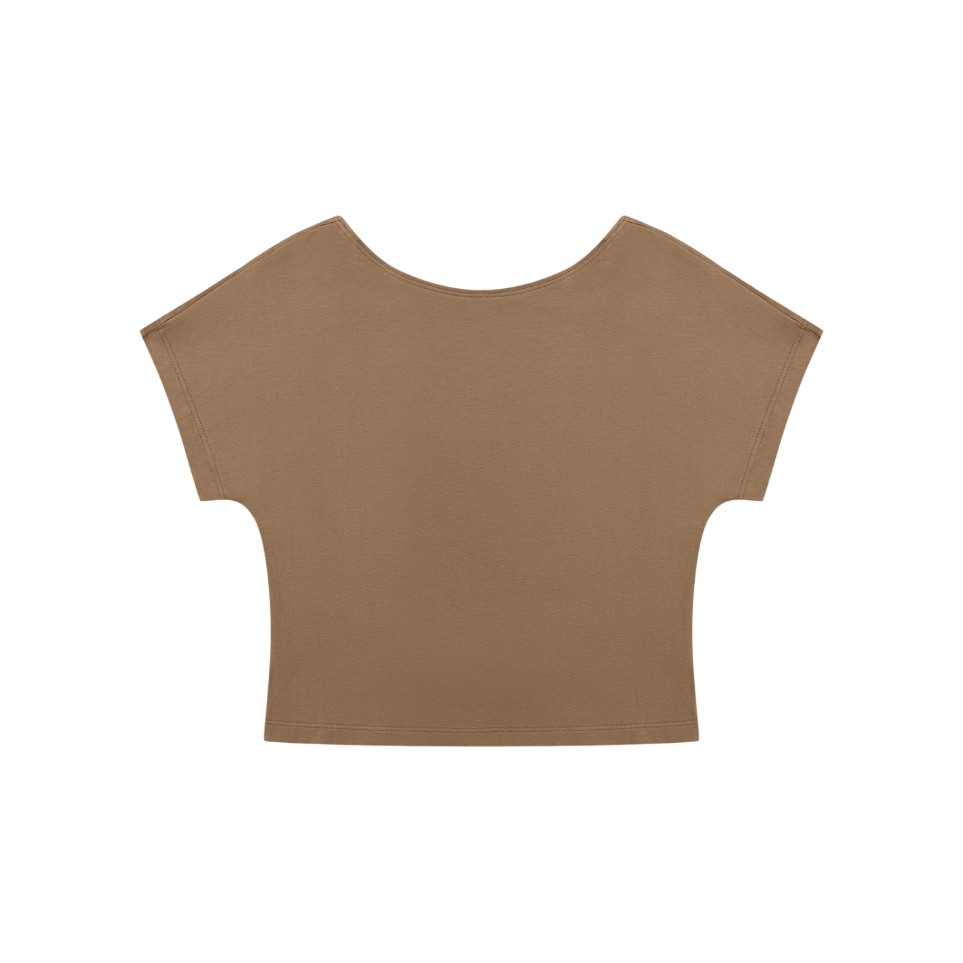 STILL. Women's Open Back Top — cropped stretch-cotton open back top