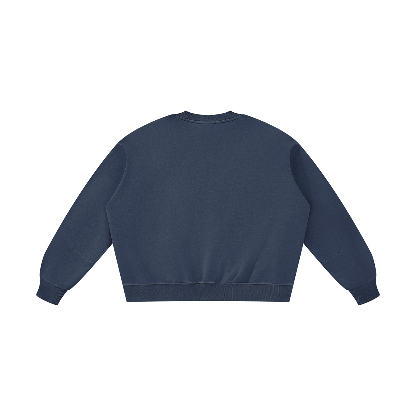 STILL. Boxy Vintage Wash Sweatshirt — garment-washed cotton crewneck