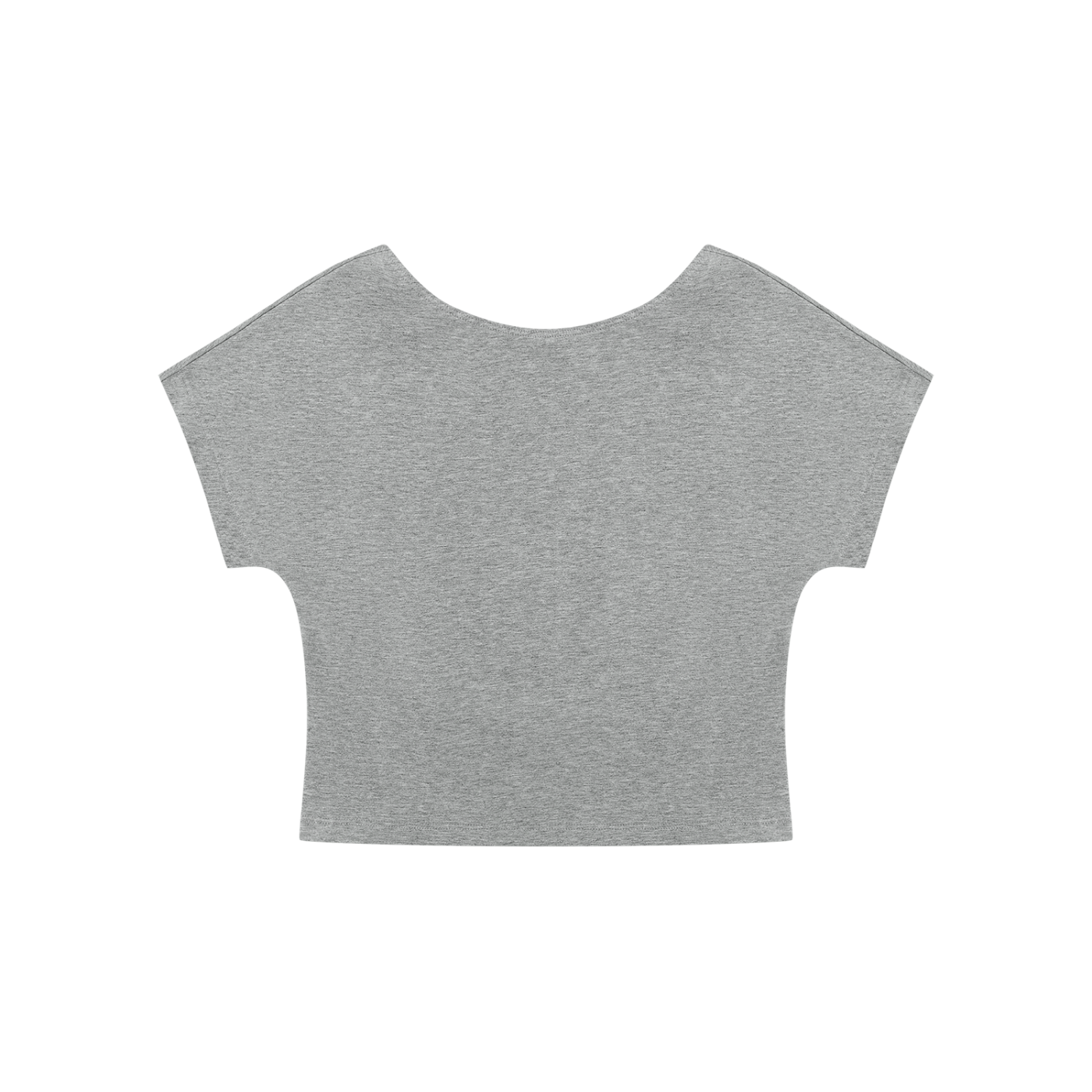 STILL. Women's Open Back Top — cropped stretch-cotton open back top