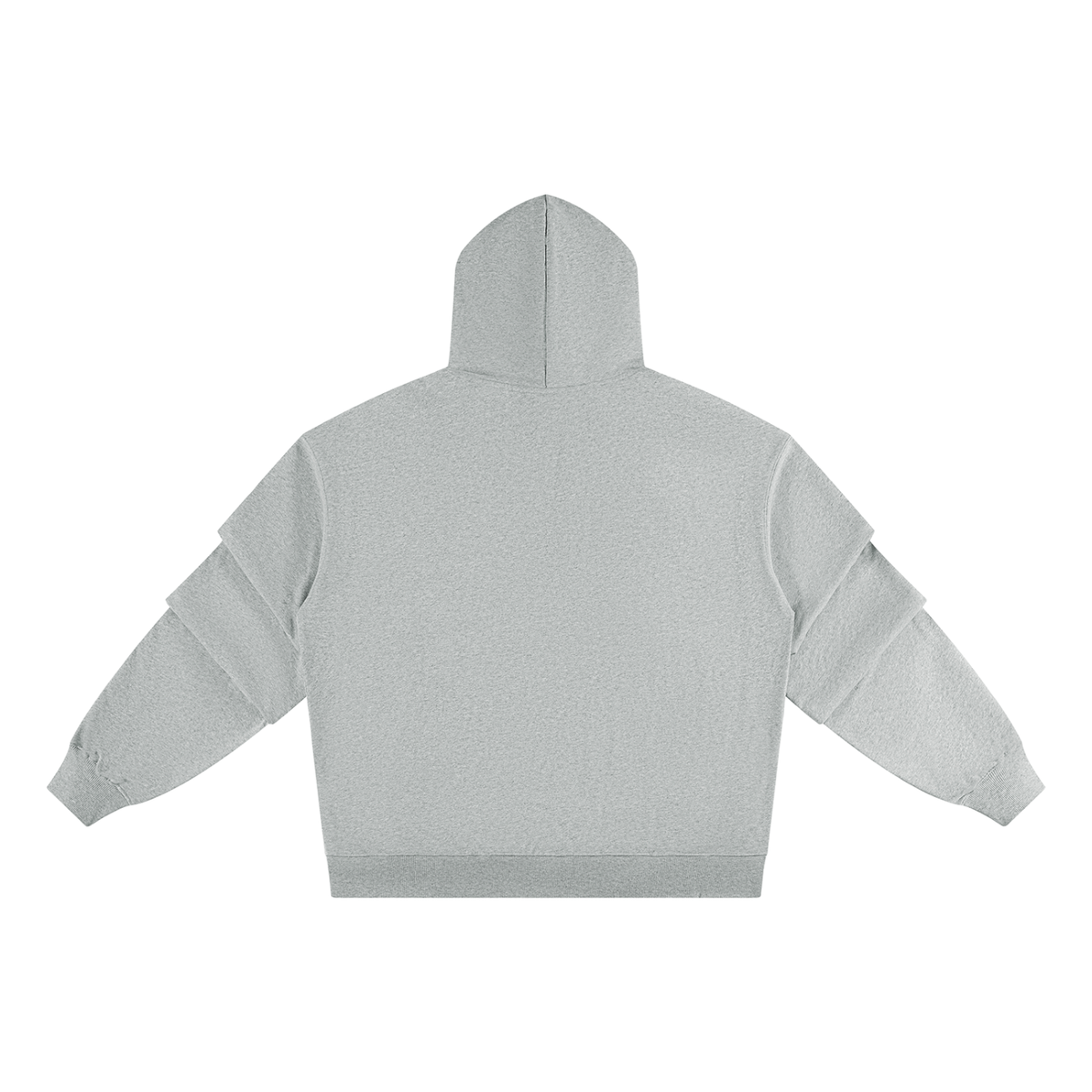 STILL. Heavyweight Ruched Sleeve Hoodie — 420 gsm fleece hoodie