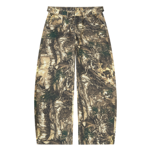 STILL. Men's Tree Camo Barrel Leg Pants in Brown Tree Camo